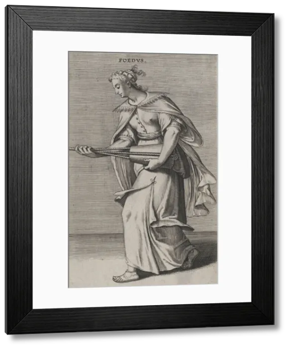 Framed Print : Foedus, from Prosopographia, ca. 1585-90. ca. 1585-90. Creator: Philip Galle Framed Print : Foedus, from Prosopographia, ca. 1585-90. ca. 1585-90. Creator: Philip Galle