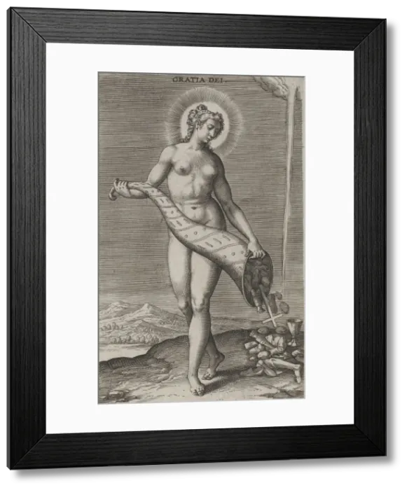 Framed Print : Gratia Dei, from Prosopographia, ca. 1585-90. ca. 1585-90. Creator: Philip Galle Framed Print : Gratia Dei, from Prosopographia, ca. 1585-90. ca. 1585-90. Creator: Philip Galle