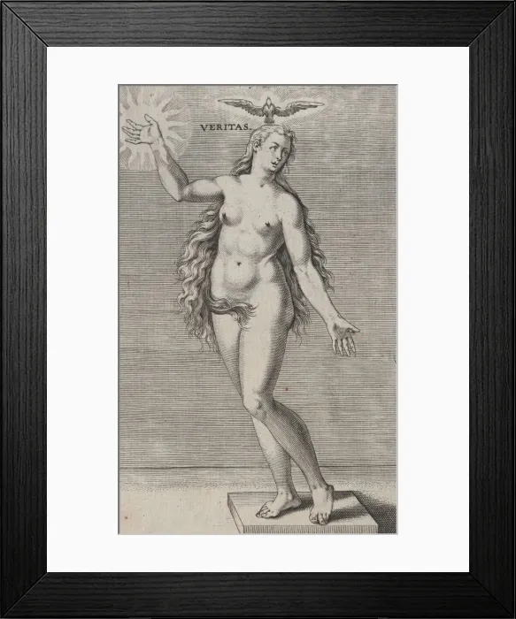 Framed Print : Veritas, from Prosopographia, ca. 1585-90. ca. 1585-90. Creator: Philip Galle Framed Print : Veritas, from Prosopographia, ca. 1585-90. ca. 1585-90. Creator: Philip Galle