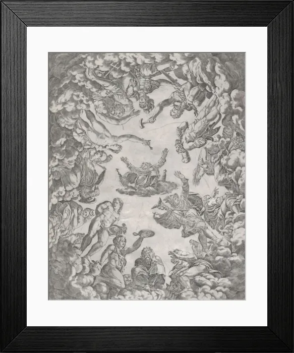 Framed Print : Speculum Romanae Magnificentiae: Sistine Frescoes, 16th century. 16th century Framed Print : Speculum Romanae Magnificentiae: Sistine Frescoes, 16th century. 16th century