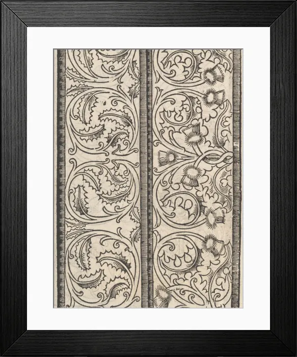 Framed Print : Page from Ein new kunstlich Modelbuch... (Page 14v), 1544. 1544. Creator: Peter Quentel Framed Print : Page from Ein new kunstlich Modelbuch... (Page 14v), 1544. 1544. Creator: Peter Quentel