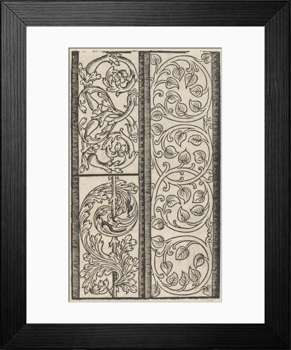 Framed Print : Page from Ein new kunstlich Modelbuch... (Page 14r), 1544. 1544. Creator: Peter Quentel Framed Print : Page from Ein new kunstlich Modelbuch... (Page 14r), 1544. 1544. Creator: Peter Quentel