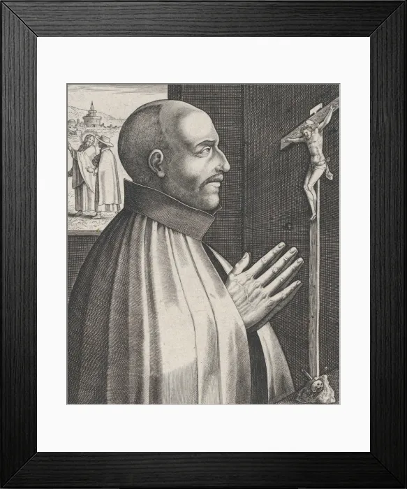 Framed Print : St. Ignatius of Loyola, from the series Male Founders of Religious Orders, before 1610 Framed Print : St. Ignatius of Loyola, from the series Male Founders of Religious Orders, before 1610
