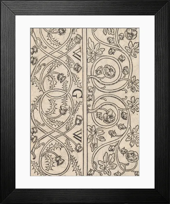 Framed Print : Page from Ein new kunstlich Modelbuch... (Page 17r), 1544. 1544. Creator: Peter Quentel Framed Print : Page from Ein new kunstlich Modelbuch... (Page 17r), 1544. 1544. Creator: Peter Quentel