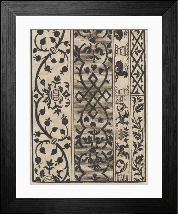 Framed Print : Page from Ein new kunstlich Modelbuch... (Page 19v), 1544. 1544. Creator: Peter Quentel Framed Print : Page from Ein new kunstlich Modelbuch... (Page 19v), 1544. 1544. Creator: Peter Quentel
