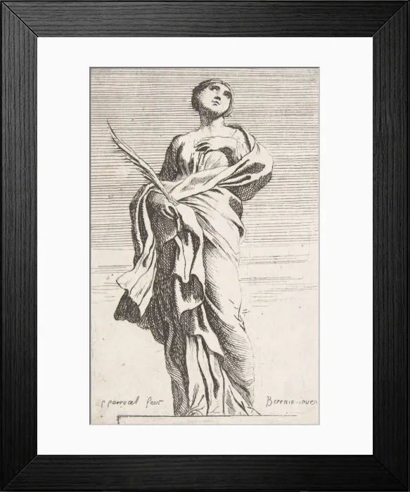 Framed Print : Standing Female Figure, ca. 1739-40. ca. 1739-40. Creator: Pierre Ignace Parrocel Framed Print : Standing Female Figure, ca. 1739-40. ca. 1739-40. Creator: Pierre Ignace Parrocel