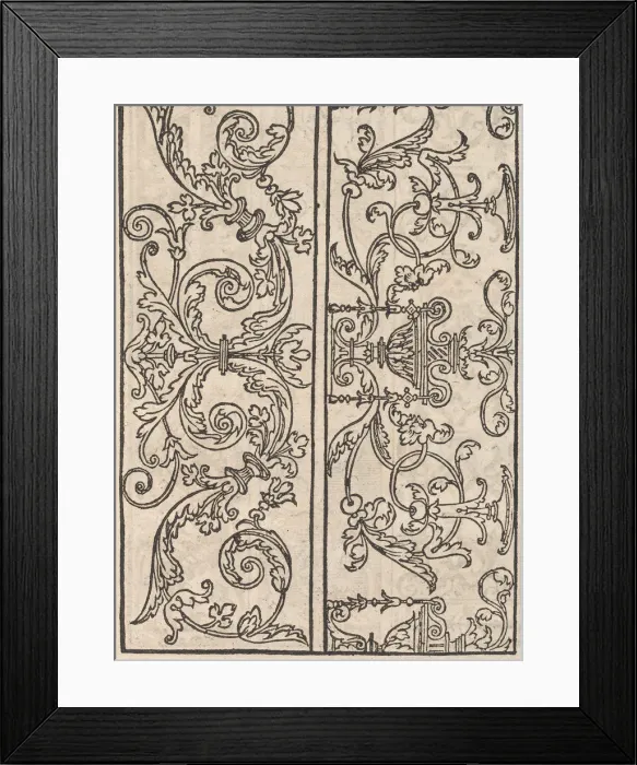 Framed Print : Page from Ein new kunstlich Modelbuch... (Page 17v), 1544. 1544. Creator: Peter Quentel Framed Print : Page from Ein new kunstlich Modelbuch... (Page 17v), 1544. 1544. Creator: Peter Quentel
