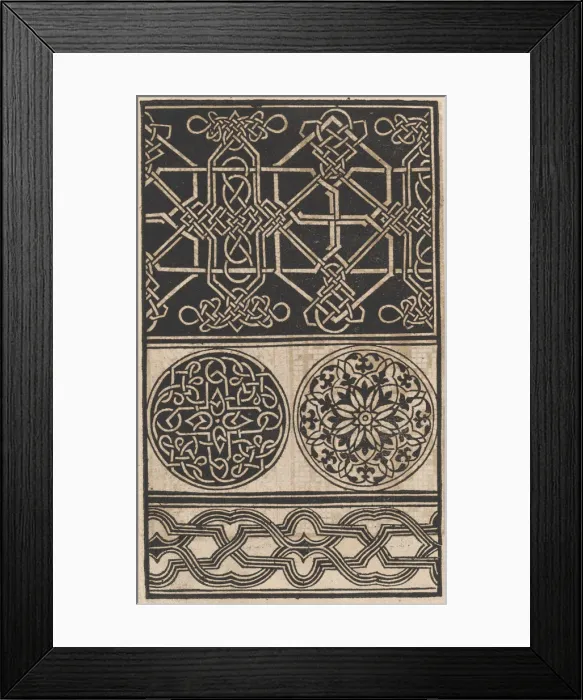 Framed Print : Page from Ein new kunstlich Modelbuch... (Page 50v), 1544. 1544. Creator: Peter Quentel