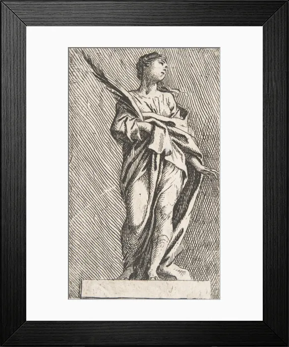Framed Print : Standing Female Figure, ca. 1739-40. ca. 1739-40. Creator: Pierre Ignace Parrocel Framed Print : Standing Female Figure, ca. 1739-40. ca. 1739-40. Creator: Pierre Ignace Parrocel