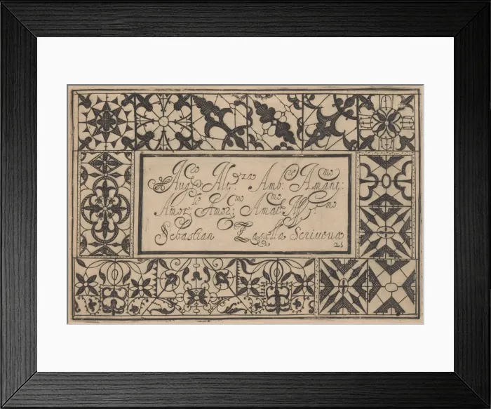 Framed Print : Ghirlanda: Di sei vaghi fiori scielti da piu famosi Giardini d Italia, page 33