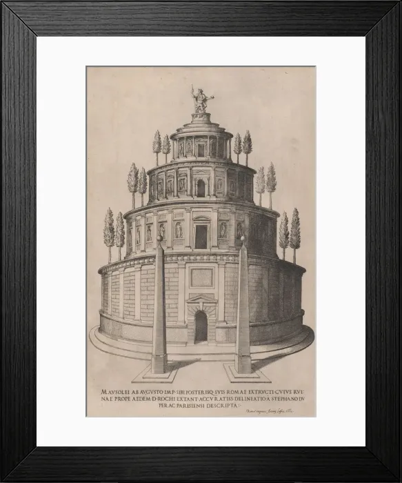 Framed Print : Speculum Romanae Magnificentiae: Sepulchre of Augustus, 1575. 1575 Framed Print : Speculum Romanae Magnificentiae: Sepulchre of Augustus, 1575. 1575