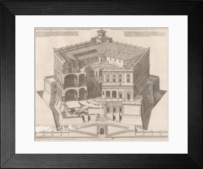 Framed Print : Speculum Romanae Magnificentiae: Farnese Palace, 16th century. 16th century Framed Print : Speculum Romanae Magnificentiae: Farnese Palace, 16th century. 16th century