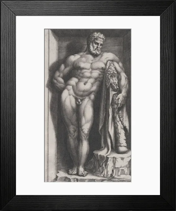 Framed Print : Speculum Romanae Magnificentiae: The Farnese Hercules, 16th century. 16th century Framed Print : Speculum Romanae Magnificentiae: The Farnese Hercules, 16th century. 16th century
