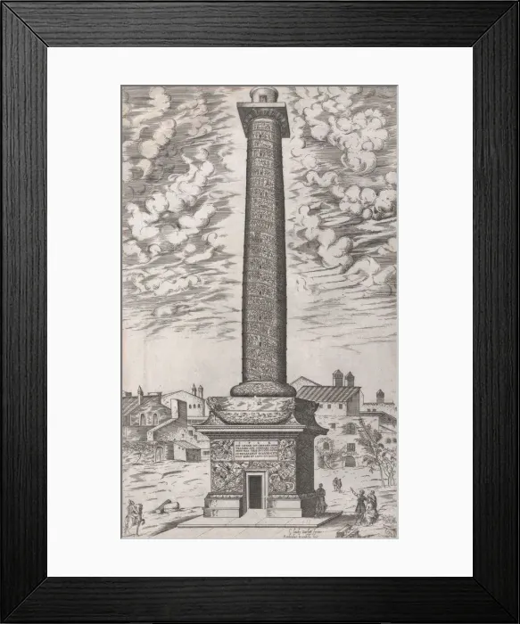 Framed Print : Speculum Romanae Magnificentiae: Trajans Column, 1581-86. 1581-86 Framed Print : Speculum Romanae Magnificentiae: Trajans Column, 1581-86. 1581-86