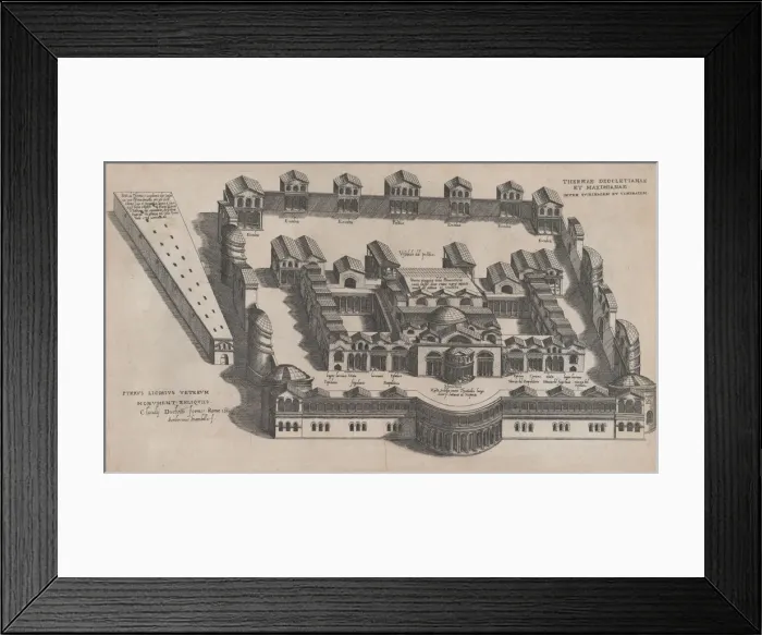 Framed Print : Speculum Romanae Magnificentiae: The Baths of Diocletian, 1582. 1582 Framed Print : Speculum Romanae Magnificentiae: The Baths of Diocletian, 1582. 1582