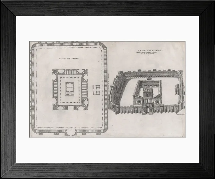 Framed Print : Speculum Romanae Magnificentiae: Castrum Praetorium, 1581 Framed Print : Speculum Romanae Magnificentiae: Castrum Praetorium, 1581