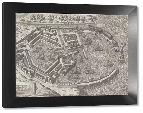 Speculum Romanae Magnificentiae: Port of Rome, 1581. 1581