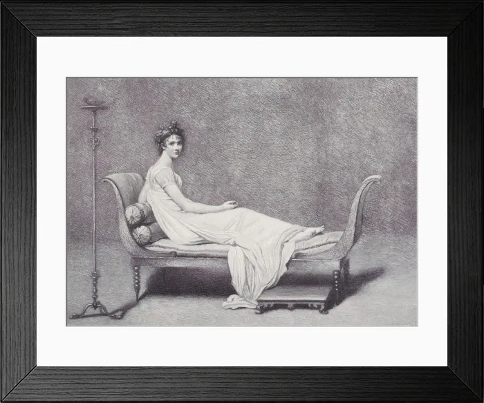 Framed Print : Madame Recamier, 1909. 1909. Creator: Timothy Cole Framed Print : Madame Recamier, 1909. 1909. Creator: Timothy Cole