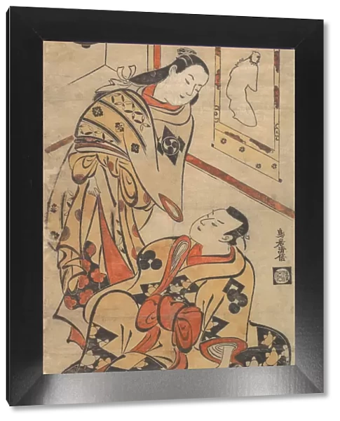 Kabuki Actors Nakamura Gentaro and Ikushima Shingoro, ca. 1710. ca. 1710