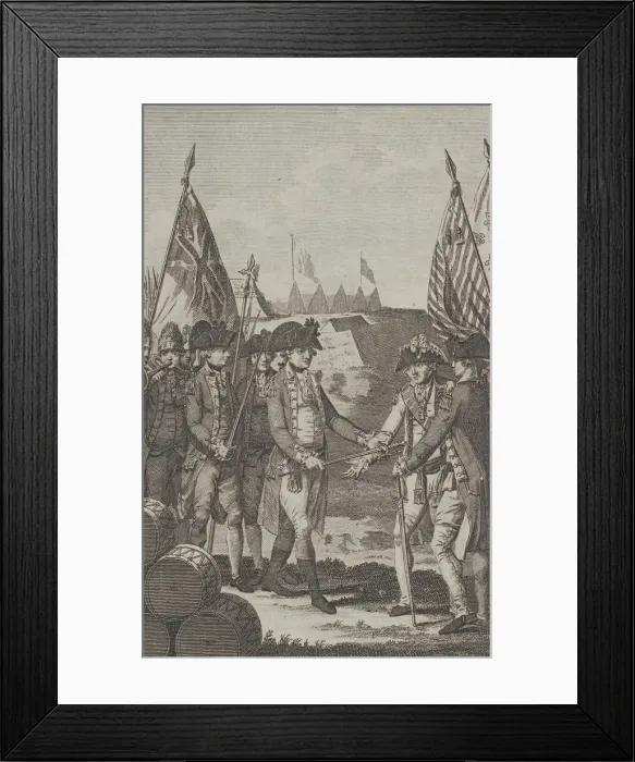 Framed Print : The Surrender of Earl Cornwallis (Lieutenant General of the British Army in North Am Framed Print : The Surrender of Earl Cornwallis (Lieutenant General of the British Army in North Am