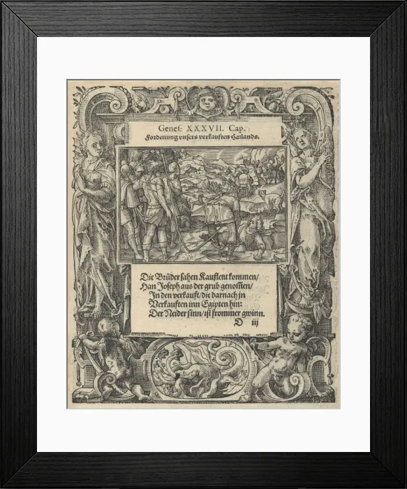 Framed Print : Neue Künstliche Figuren Biblischer Historien, 1576. 1576. Creator: Tobias Stimmer Framed Print : Neue Künstliche Figuren Biblischer Historien, 1576. 1576. Creator: Tobias Stimmer