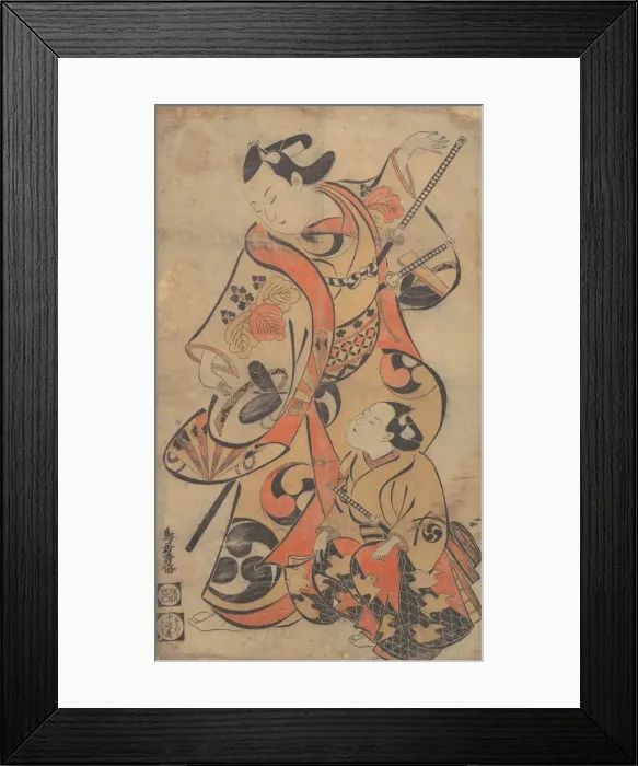 Framed Print : The Actor Yoshizawa Ayame as a Samurai, ca. 1713. ca. 1713. Creator: Torii Kiyomasu I Framed Print : The Actor Yoshizawa Ayame as a Samurai, ca. 1713. ca. 1713. Creator: Torii Kiyomasu I