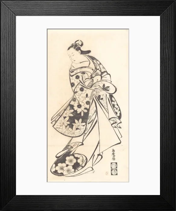 Framed Print : Courtesan, ca. 1712. ca. 1712. Creator: Torii Kiyomasu I Framed Print : Courtesan, ca. 1712. ca. 1712. Creator: Torii Kiyomasu I