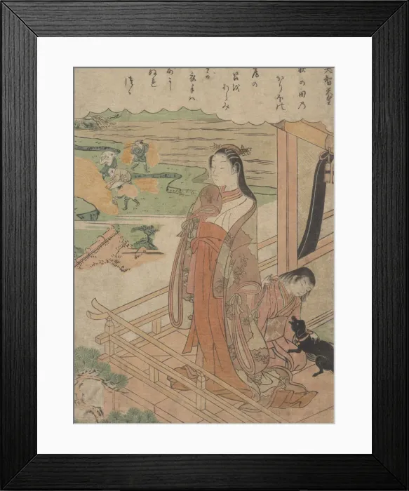 Framed Print : Sympathy, ca. 1768. ca. 1768. Creator: Suzuki Harunobu Framed Print : Sympathy, ca. 1768. ca. 1768. Creator: Suzuki Harunobu