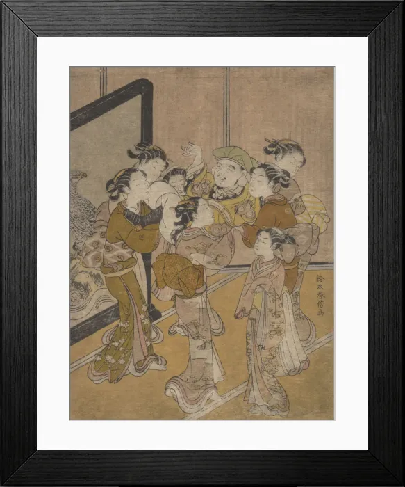 Framed Print : Daikoku Doage, probably 1766. probably 1766. Creator: Suzuki Harunobu Framed Print : Daikoku Doage, probably 1766. probably 1766. Creator: Suzuki Harunobu