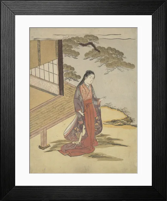 Framed Print : Lady Komachi. Creator: Suzuki Harunobu Framed Print : Lady Komachi. Creator: Suzuki Harunobu