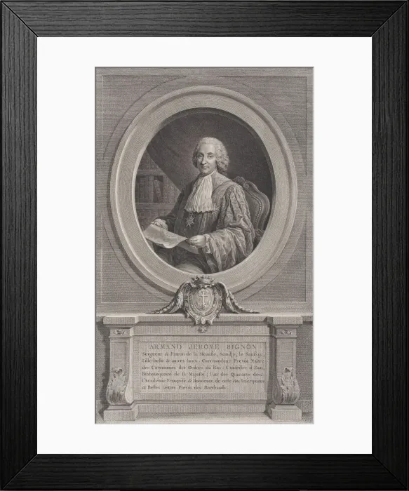 Framed Print : Portrait of Armand-Jerome Bignon, 1769. 1769. Creator: Nicolas de Launay Framed Print : Portrait of Armand-Jerome Bignon, 1769. 1769. Creator: Nicolas de Launay