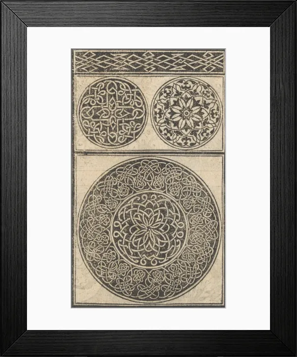 Framed Print : Esemplario di lavori, page 5 (recto), August 1529. August 1529 Framed Print : Esemplario di lavori, page 5 (recto), August 1529. August 1529