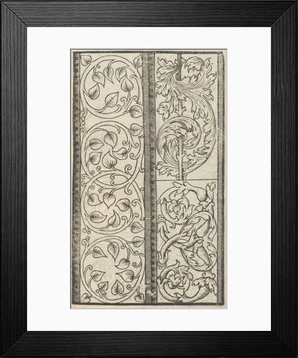 Framed Print : Esemplario di lavori, page 6 (recto), August 1529. August 1529 Framed Print : Esemplario di lavori, page 6 (recto), August 1529. August 1529