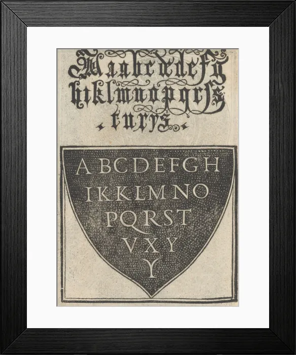 Framed Print : Esemplario di lavori, page 16 (recto), August 1529. August 1529 Framed Print : Esemplario di lavori, page 16 (recto), August 1529. August 1529