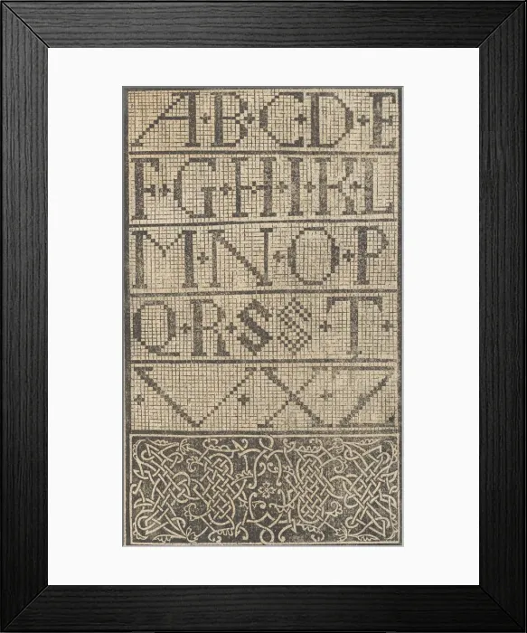 Framed Print : Esemplario di lavori, page 16 (verso), August 1529. August 1529 Framed Print : Esemplario di lavori, page 16 (verso), August 1529. August 1529