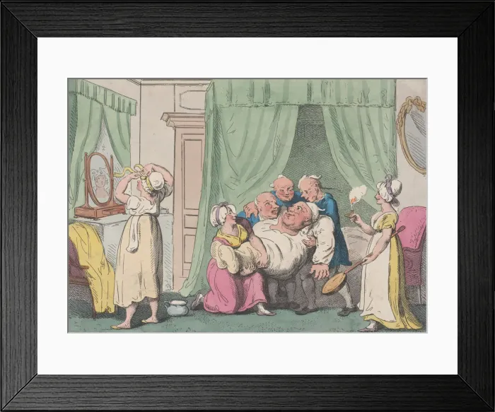 Framed Print : Falstaffs Wedding Night, October 1807. October 1807. Creator: Nicolaus Heideloff Framed Print : Falstaffs Wedding Night, October 1807. October 1807. Creator: Nicolaus Heideloff