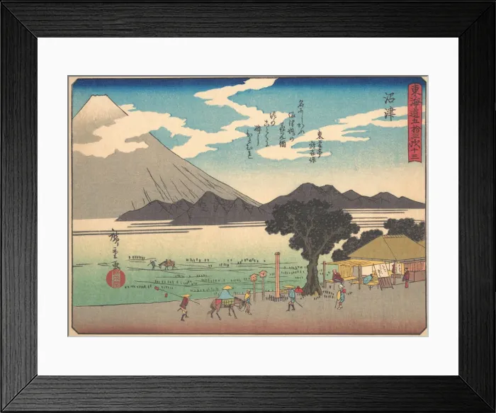 Framed Print : Numazu, from the series The Fifty-three Stations of the Tokaido Road, early 20th century. Creator: Ando Hiroshige