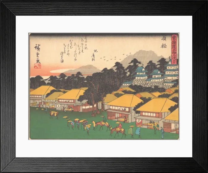 Framed Print : Hamamatsu, from the series The Fifty-three Stations of the Tokaido Road, early 20th century. Creator: Ando Hiroshige