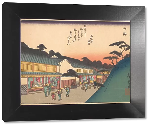 Narumi, from the series The Fifty-three Stations of the Tokaido Road, early... early 20th century. Creator: Ando Hiroshige