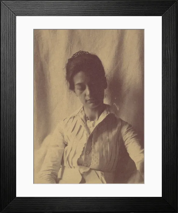 Framed Print : [Mrs. Eakins or Her Sister Doll], 1880s-90s. 1880s-90s. Creator: Thomas Eakins