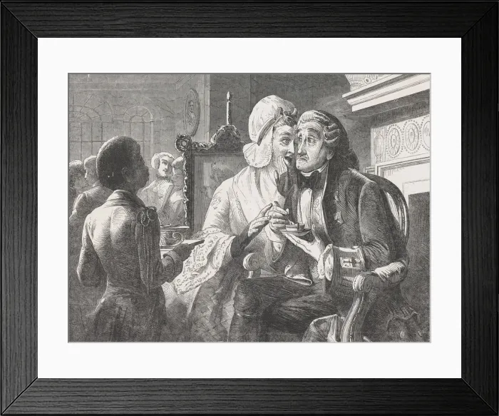 Framed Print : Scandal, from Illustrated London News, February 15, 1851. February 15, 1851 Framed Print : Scandal, from Illustrated London News, February 15, 1851. February 15, 1851