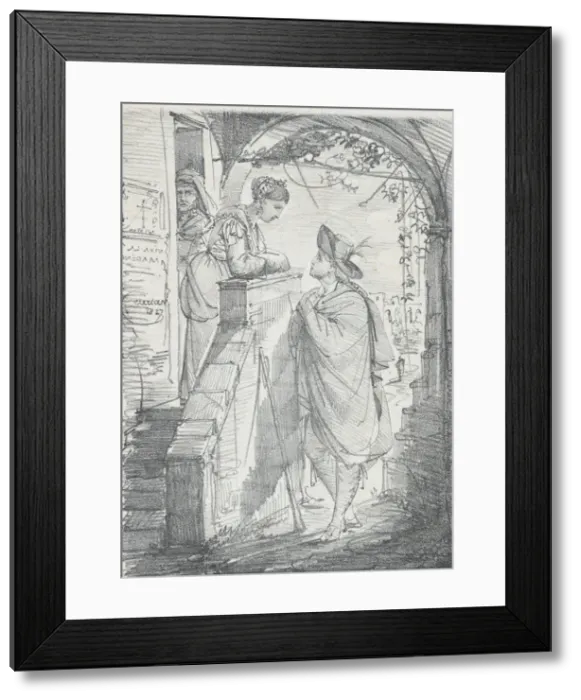 Framed Print : Viva La Madonna, 1817. 1817. Creator: Thomas Joseph Clerian Framed Print : Viva La Madonna, 1817. 1817. Creator: Thomas Joseph Clerian
