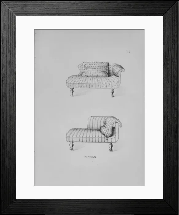 Framed Print : The Cabinet Makers Sketch Book of Plain and Useful Designs, 1820-50. 1820-50 Framed Print : The Cabinet Makers Sketch Book of Plain and Useful Designs, 1820-50. 1820-50