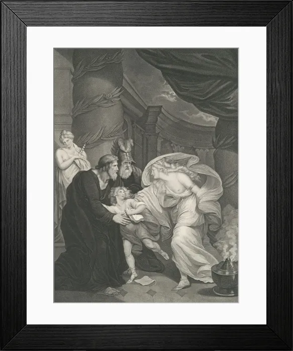 Framed Print : Rome, Tituss Garden-Lucius Pursued by Lavinia (Shakespeare Framed Print : Rome, Tituss Garden-Lucius Pursued by Lavinia (Shakespeare