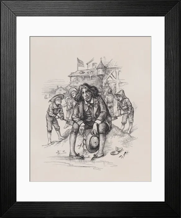 Framed Print : Oscar at the Sea-Shore, August 26, 1882. August 26, 1882. Creator: Thomas Nast Framed Print : Oscar at the Sea-Shore, August 26, 1882. August 26, 1882. Creator: Thomas Nast