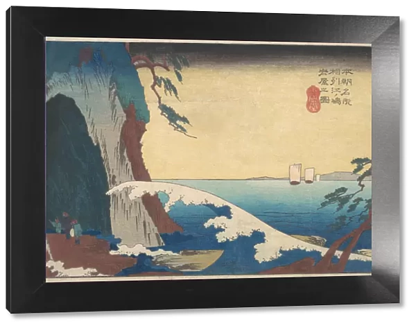 Soshu, Enoshima Iwaya no Zu. Creator: Ando Hiroshige