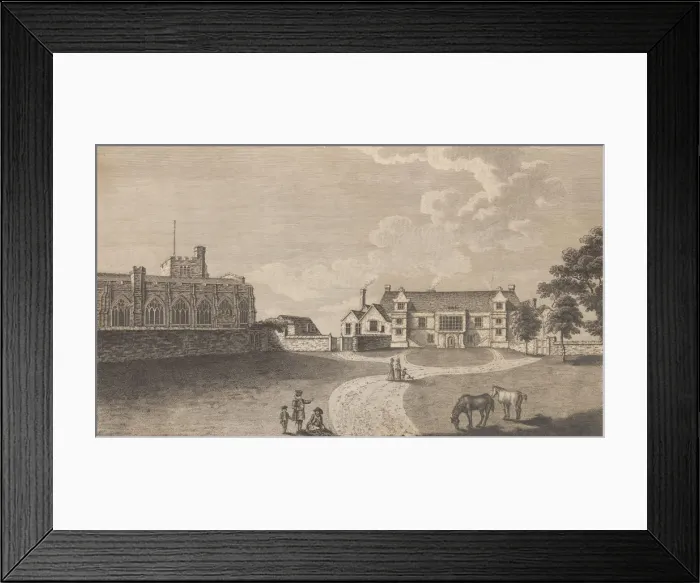 Framed Print : The Ancient Archiepiscopal Palace at Maidstone, from Edward Hasted s Framed Print : The Ancient Archiepiscopal Palace at Maidstone, from Edward Hasted s