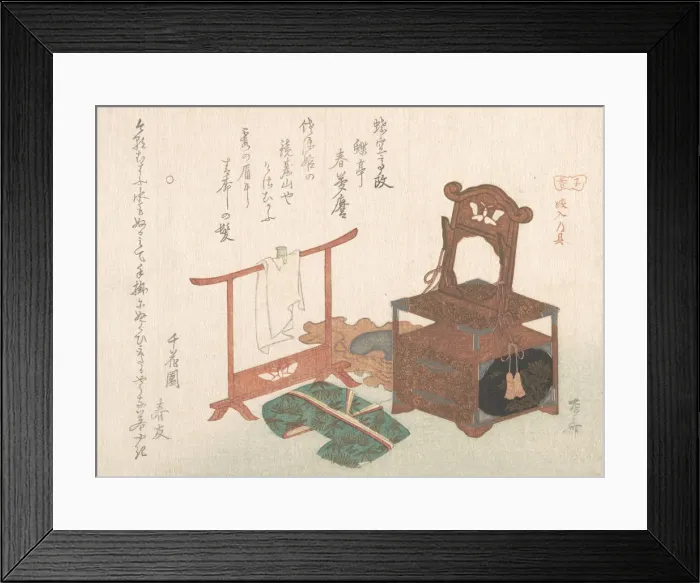 Framed Print : Accoutrements for a Bride From the Spring Rain Collection (Haru Framed Print : Accoutrements for a Bride From the Spring Rain Collection (Haru