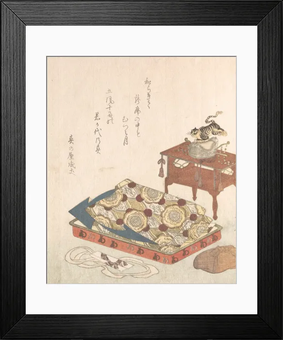 Framed Print : Costume for Bugaku Court Dance From the Spring Rain Collectio Framed Print : Costume for Bugaku Court Dance From the Spring Rain Collectio