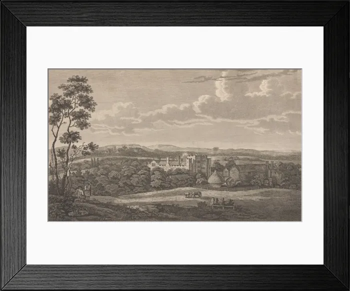 Framed Print : Hever Castle in the County of Kent, from Edward Hasted s, The History and Topographical Framed Print : Hever Castle in the County of Kent, from Edward Hasted s, The History and Topographical